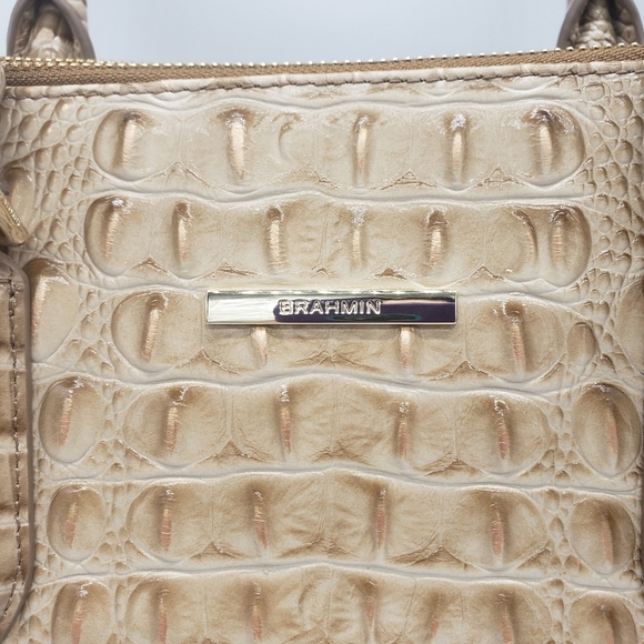 451- BRAHMIN BLAKE SATCHEL HANDBAG GENUINE LEATHER NWT - Picture 3 of 15